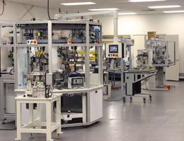 A part of Demco Automation's factory floor